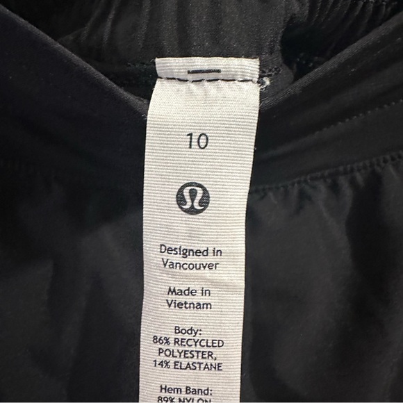 Lululemon Black Tennis Skirt Womens Black Size 10 Reflective Skort Athleisure - Picture 4 of 7